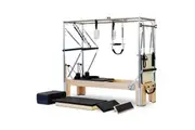 Reeplex Pilates Reformer Maple Wood with Full Trapeze Frame Flow Series