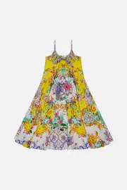 KIDS TIE FRONT MAXI DRESS 4-10 CATERINA SPRITZ