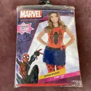 Marvel Spider-Girl Tunic Top/Blouse 1 Piece Costume Child Size M/L up to Size 14
