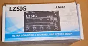 LZSIG Mini Audio Mixer,Stereo Line Mixer for Sub-Mixing,Ultra Low-Noise,4-Chanel