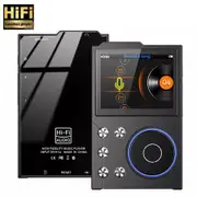 HiFi MP3 Player,5.3 Lossless DSD FLAC Player,Portable Music Player,Supports up to 256GB,2.4 inch HD Screen with APT X,DSD High Res Audio Color Black