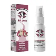 25ML Fleas Deterrent Spray Convenient Quick Effect No Residue Pet Body Fleas