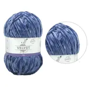 10 x 100g Velvet Knitting Yarn Blue Super Soft Chunky Crochet Wool Ball Craft