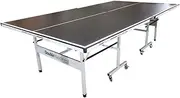 Premium 16mm Indoor Table Tennis/Ping Pong Table with Free Accessories - Black Top