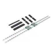 2Pcs Y Axes Guide Rail 3D Printer Linear Guide Rail With Slide Blocks For.