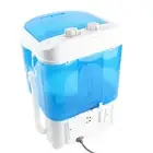 (EU Plug 220V)Portable Small Washing Machine Mini Compact Single Tub New