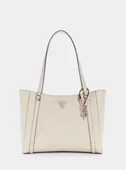 GUESS White Daryna Elite Tote Bag