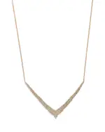 Bloomingdale's Fine Collection Diamond Chevron Necklace in 14K Yellow Gold, 1.0 tcw