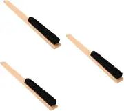 minkissy 3pcs Sheet Wood Handle Bristle Brush for Laundry Clothes Cleaning Brush Multi-Purpose Lint Remover for Stains