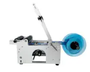 Round bottle Labeling machine Manual self-adhesive labeling Small desktop Glass
