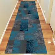Brave Valiant Blue Runner Rug