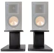 (2) 8” Black Bookshelf Speaker Stands For Klipsch RB-51 II Bookshelf Speakers