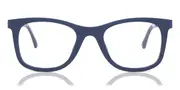 Square Clip-On Plastic Men's Glasses Online Blue Size 50 - Lenses Included - Private Health Rebate - Blue Light Block - SmartBuy Collection