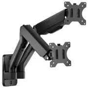 Dual Monitor Wall Mount for 17 to 32 inch Flat/Curved Screens, Each Holds to ...