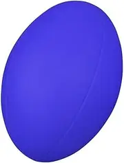 Coated Foam Rugby Ball, Blue