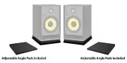 Pair Rockville Iso-8 Acoustic Foam Studio Monitor Isolation Pads For 8" Speakers