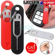 1~3pcs SIM Card Removal Needle Pin & Anti-lost Tray Charm Keychain Ejecter Tool