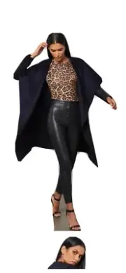 BCBGMAXAZRIA woman long draped coat In Pink, Camel And Black Size XS,S,M,l,Xl.