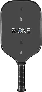 R-One Elongated Carbon Fiber Pickleball Paddle - 2023 Pickleball Racket with Long Handle - T700 Raw Carbon Fiber - Frosted Spin Surface - USAPA Approved by Nicol Pickleball