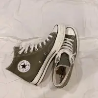 在飛比找蝦皮購物優惠-CONVERSE 1970 高筒帆布鞋-162052C綠 2