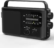 i-box Tone, Portable Radio, AM FM Radio, Alarm Clock Radio, Retro Radio, FM Radio, Battery Powered or Mains Powered Radio, Plug in Radio, Best Reception