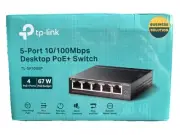 TP-Link TL-SF1005P, 5 Port Gigabit PoE Switch, 4 PoE+ Ports @67W, Desktop Switch