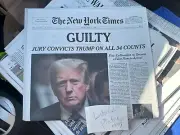 New York Times Newspaper NYT Friday May 31 2024 Print Trump Guilty