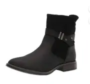 Clarks Women's Camzin Strap Fashion Boot Black 8m