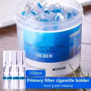 100X Cigaret Cigarette Holder Filters Tar-proof Filtrator Healthy With Adapter