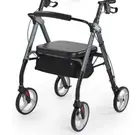 Rollator Walker with Seat, Medical Rolling Walker with 10 Inches Wheels, Removab