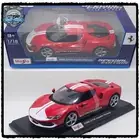 Maisto 1:18 Scale Ferrari 296 GTB Assetto Fiorano in Red/White Diecast Model Car