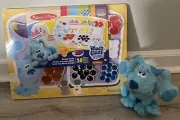 Melissa & Doug Blues Clues & You Wooden 10-piece Chunky Puzzle & Blue Plush