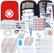 284Pcs Travel First Aid Kits for Car Emergency Preparedness Item Urgent Accident