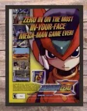 Mega Man Zero Framed GBA Video Game Art 2002 Vintage Magazine Print Ad Poster