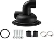 Sudemota Cyclone Vacuum Cleaner Powder Dust Collector Woodworking Vacuum Cleaner Cyclone Separator Cover (Black)