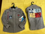 Disney Jacket Mickey Friends Jacket 5T Shirt Corduroy Snaps Spring Goofy Donald