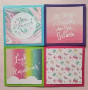 Unicorn Mat Set 2. Scrapbook, Card Making Paper Piecing
