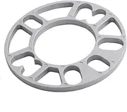 DEMULAX Spacers 4PCS Aluminum Car Wheel Spacer Shims Plate Fit 4x100 4x114.3 5x100 5x108 5x114.3 5x120 Universal 3mm 5mm 8mm 10mm Shims Plate Car Wheel Spacers(Black 8MM)