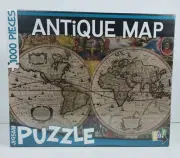 Go! Games Antique Map 1000-Piece Jigsaw Puzzle 29"x19" Factory Sealed
