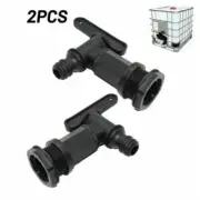 2X Tap Water Barrel IBC Tank Container Barrel Joint Exhaust Faucet Connect 2025