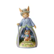 Jim Shore Heartwood Creek - LED Rotating Easter Bunny with Hat