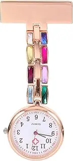 [SAFIGLE] Pocket Watch Movement Nurses Watch for Second Hand Nurses Fob Watch Nurse Fob Backpack Fob Watch Ladies Clip on Nurses Watch Breast Digital Watch Nursing Clip Watch Vet Women Alloy