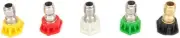 5PK PRESSURE WASHER SPRAY NOZZLE 4.0MM ASSORTMENT, QUICK CONNECT - 75148