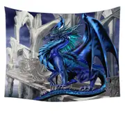 Nightfall Cool Purplish Dragon Tapestry