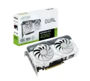 ASUS nVidia GeForce DUAL RTX4060 O8G WHITE RTX4060 White OC Edition 8GB GDDR6, 2