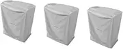 Kisangel 3pcs Oxford Fabric Heavy Duty Air Conditioner Cover Outdoor Ac Unit Cover Weatherproof Ac Shredder Mulcher Cover