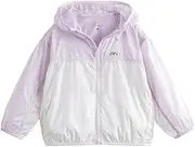 [marc & janie] MARC&JANIE Boys Girls UV Protection Outdoor Colorblocking Breathable Sunbreaker Jacket for Spring & Summer 240626
