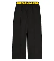 [Off-White Kids] Off-White Kids Logo cotton sweatpants Y 6 black