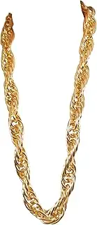 [Arsimus] 40-Inch Heavy Gold-Tone Dookie Chain for 80s and 90s Rapper Costume, O/S, Aluminum