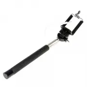 Laser-Co Universal Phone Selfie Stick w/Control Cable Extendable Monopod Black
